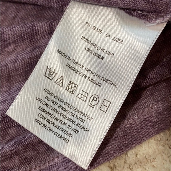 Akemi + Kin Lavender Linen Top with Lace - Picture 7 of 8